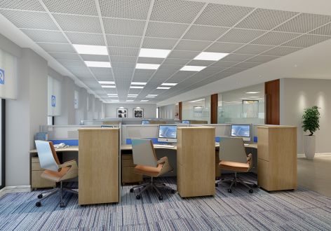 成都办公空间现代风格489平米装修案例