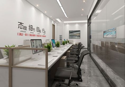 办公室现代风格186平米装修案例