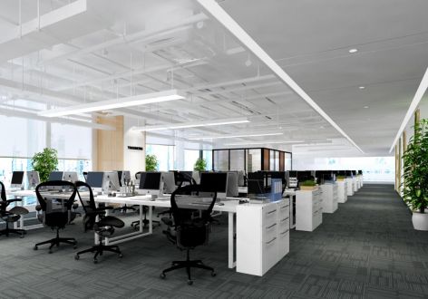 办公室现代风格2000平米装修案例