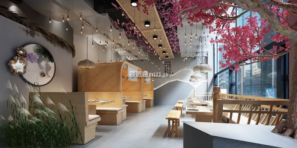 火锅店中式风格820㎡设计方案