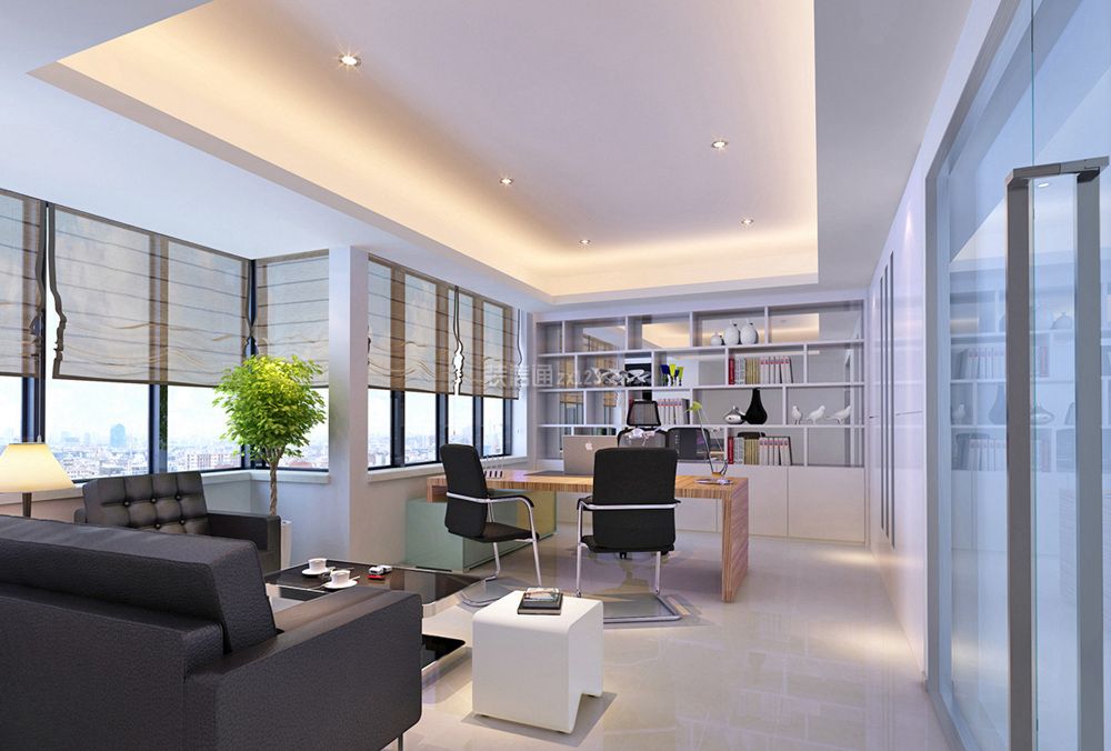 服装公司办公室现代风格260平米装修案例