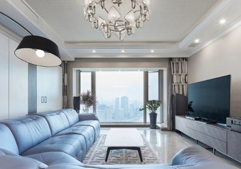 中海新华府134平三居室现代简约风格装修案例