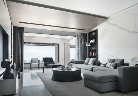 星河湾五期170平米现代简约四居室装修案例
