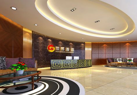 广州办公空间2697平米新古典风格装修案例
