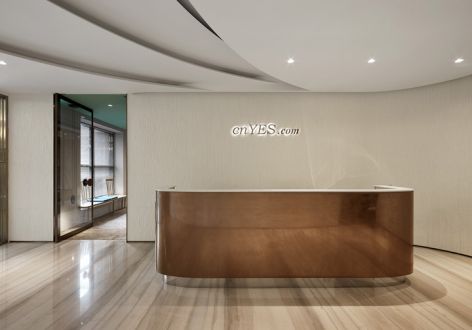 广州办公空间轻奢风格1060平米装修案例