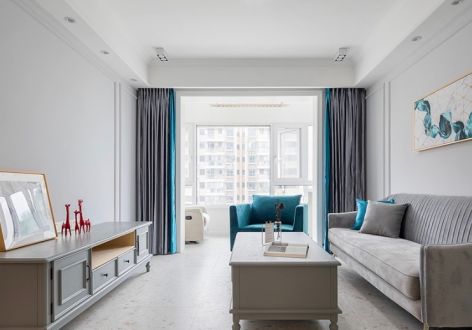观澜国际77平二居室北欧极简风格装修案例