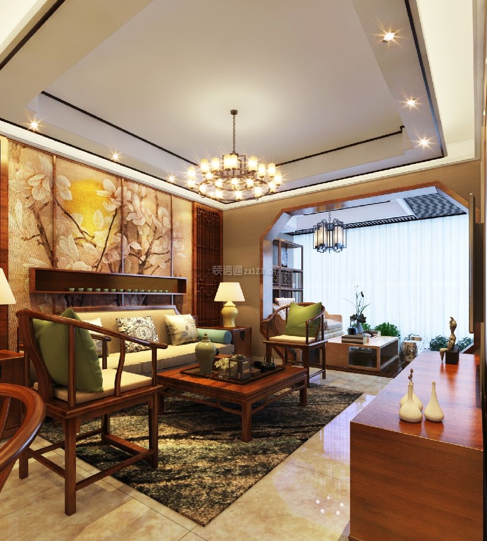 中式风格客厅装修效果图大全 中式风格客厅家具 