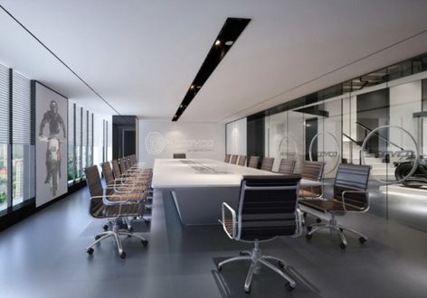 1300平米现代风格工贸公司办公室装修案例