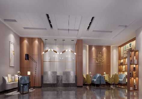 酒店现代风格2500平米装修案例