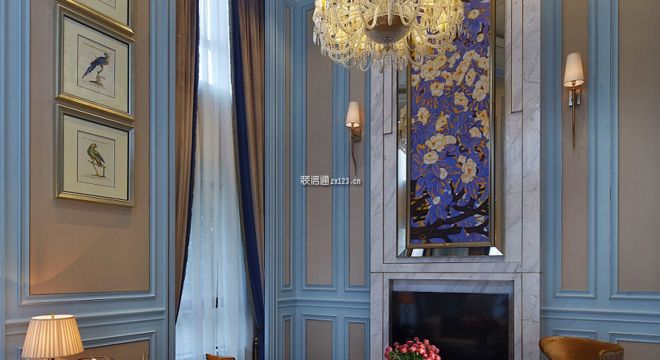 广州院子新古典风格300平米别墅装修案例