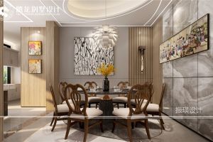[上海腾龙设计]合生东郊800平别墅项目装修现代轻奢风格设计！