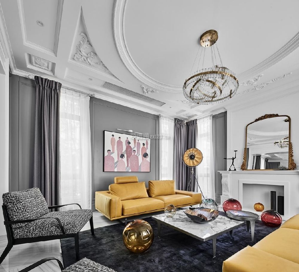 现代风格客厅吊顶图片 现代风格客厅吊顶图