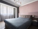 两室两厅卧室粉色壁纸装修效果图