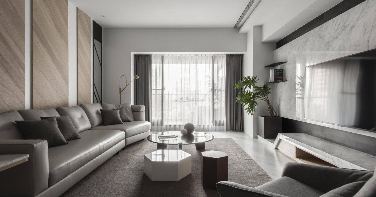 贵阳市现代风格155平米装修效果图案例_贵阳志远装饰装修设计案例