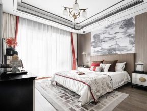 新中式卧室装修效果图大全2020图片 卧室背景墙图
