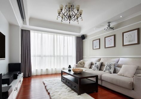 蓝光·雍锦湾欧式风格78平米二居室装修设计案例