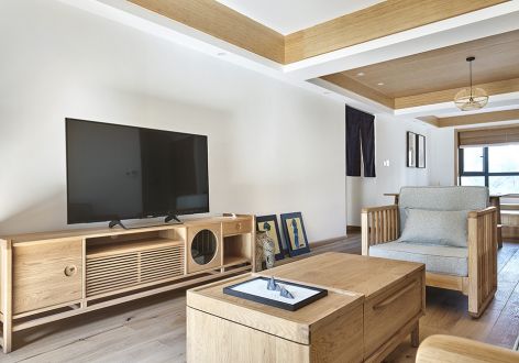 滨江和园日式风格120平米三居室装修案例