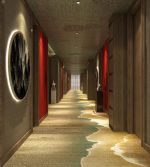 1000平米中式风格酒店装修案例
