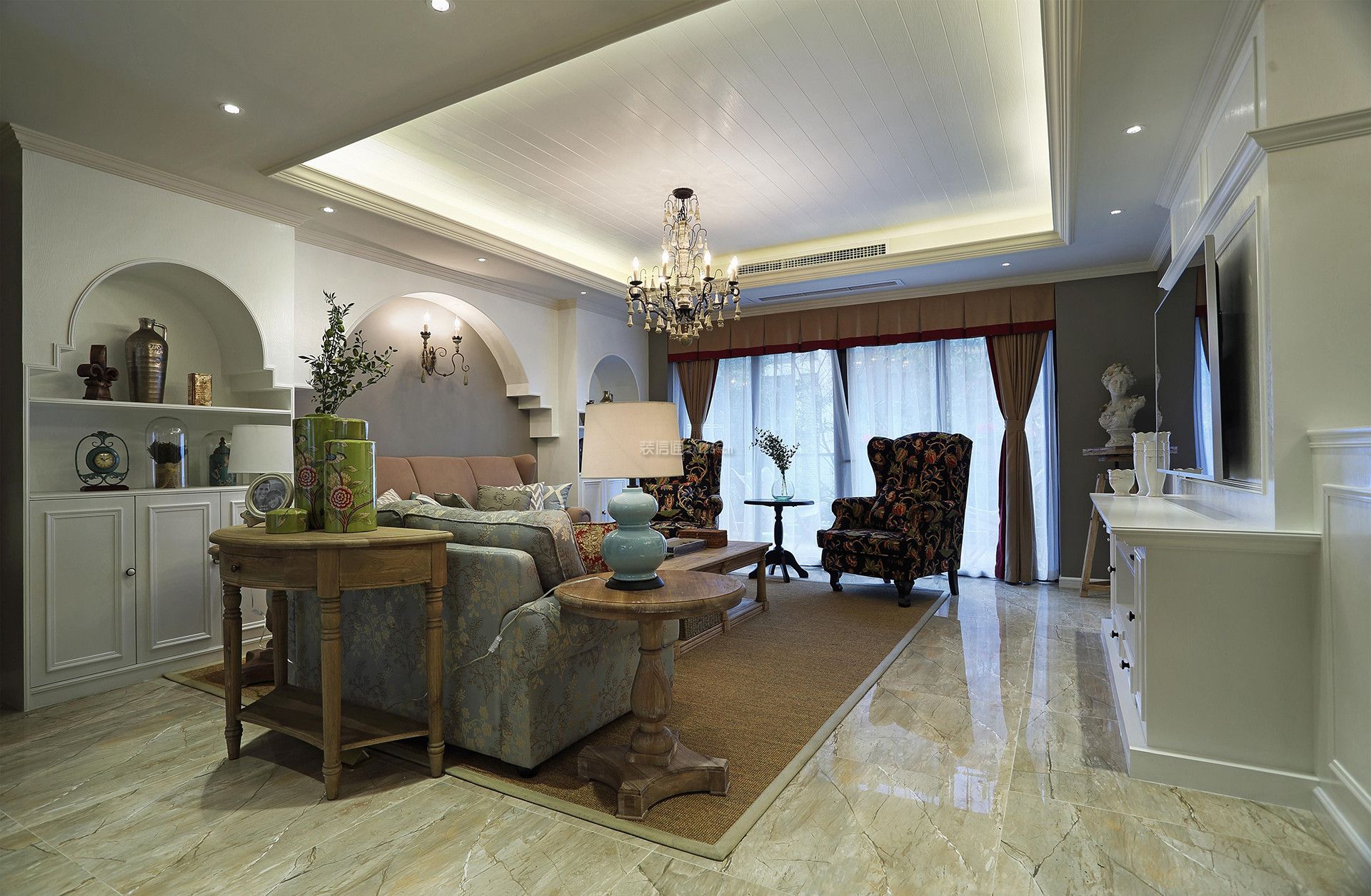 客厅吊灯装修效果图 客厅吊灯灯具