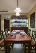 绿城玫瑰园97㎡三居室东南亚风格装修案例