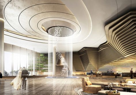 南京酒店轻奢风格4528平米装修案例