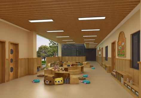 幼儿园现代风格1100平米装修案例