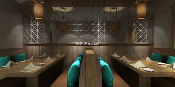 餐饮店中式风格242㎡设计方案
