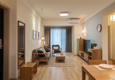 塘新社区117平三居室日式风格装修案例