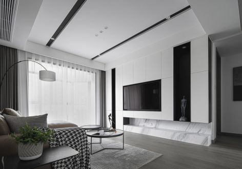 东立国际133㎡四居室现代风格装修案例