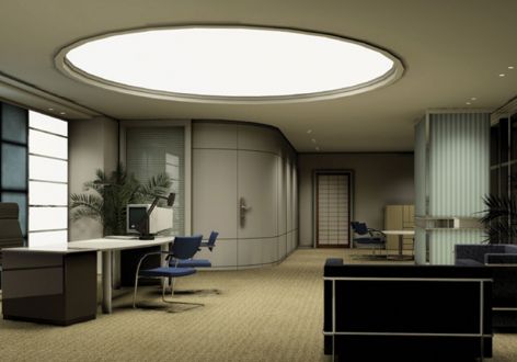 办公室500㎡现代风格装修案例