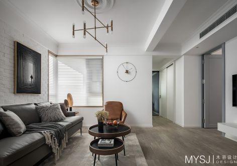 安顺家园120㎡三居室现代风格装修案例