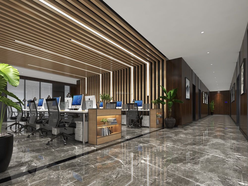 办公区装修效果图 办公区装修装饰