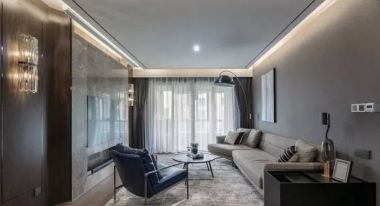 万科·金域国际SOHO简约风格143平米三居室设计效果图案例