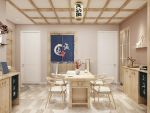 金纺小区106㎡三居室日式风格装修案例