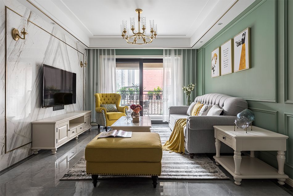 金科天宸六街区95平小美风格装修设计案例