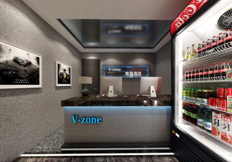 V ZONE电竞酒店1000㎡现代风格装修案例