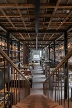 书店900平米中式混搭风格装修案例