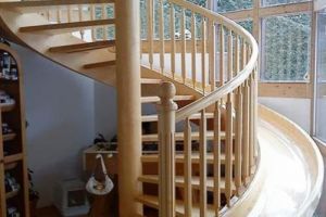 [福州有家装饰]旋转楼梯尺寸怎么量 旋转楼梯尺寸计算公式