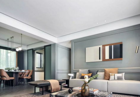 万科阳光城·翡翠之光现代风格135平米四居室装修效果图案例