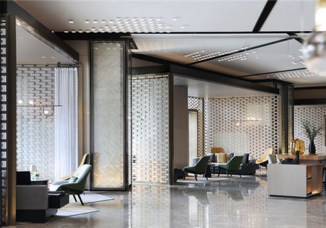 酒店5000平米现代轻奢风格装修案例