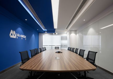 500平米现代科技公司办公室装修案例