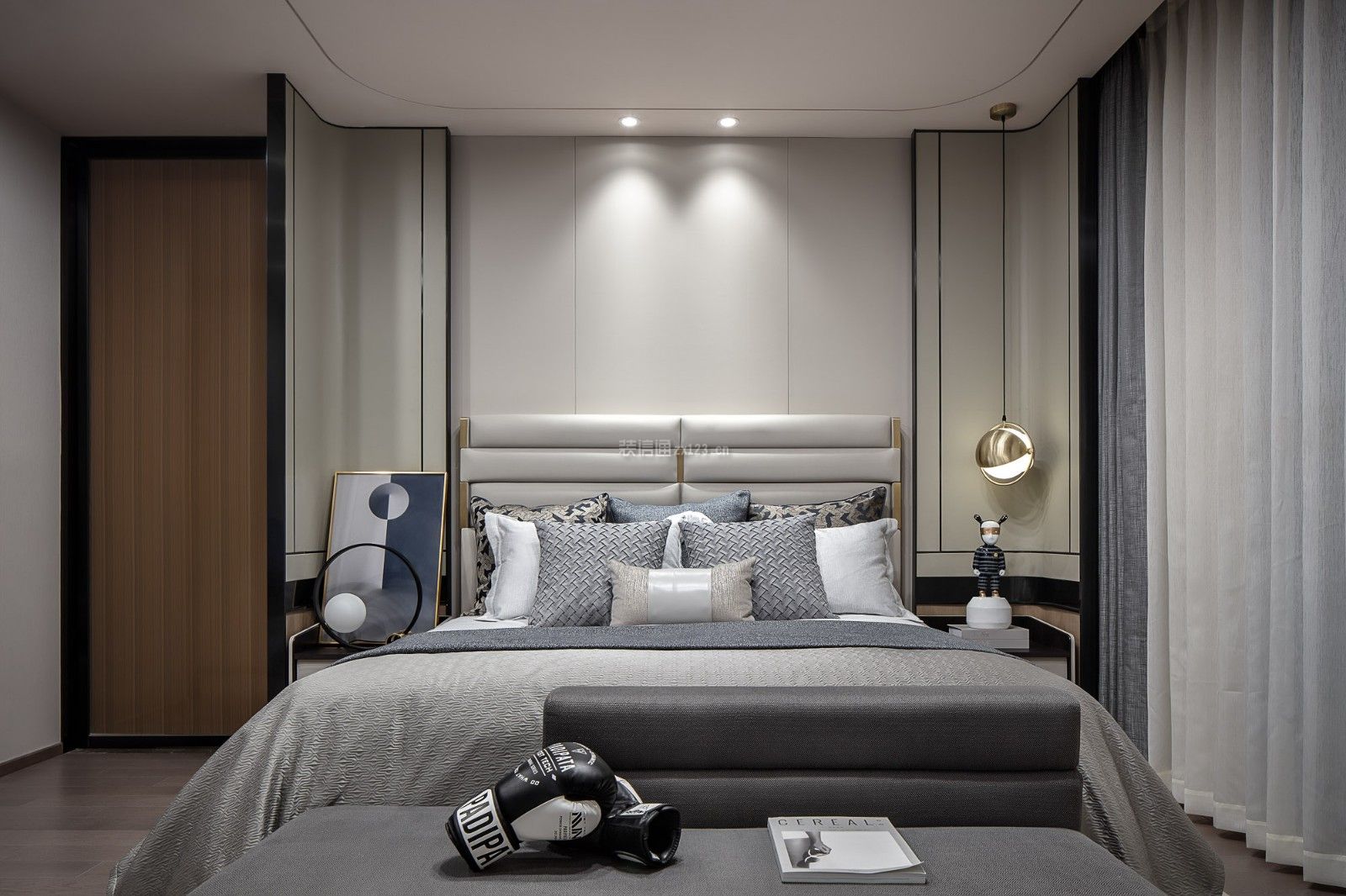 盛邦大都会现代风格129平米装修案例