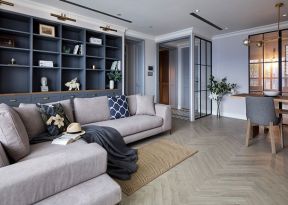 成都欧式风格客厅布艺沙发装修效果图