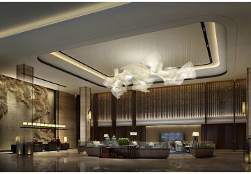 1500平米中式风格酒店装修案例