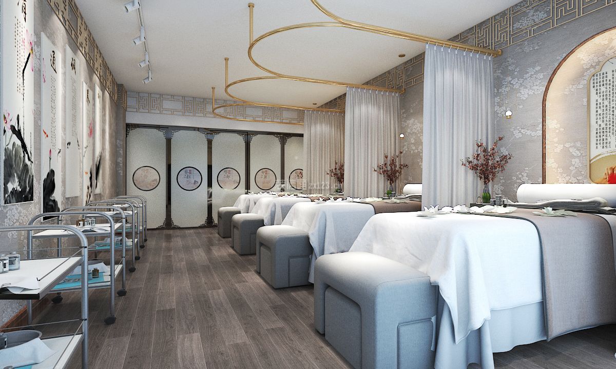 浴足养生馆按摩店活络舒筋理疗中心设计案例