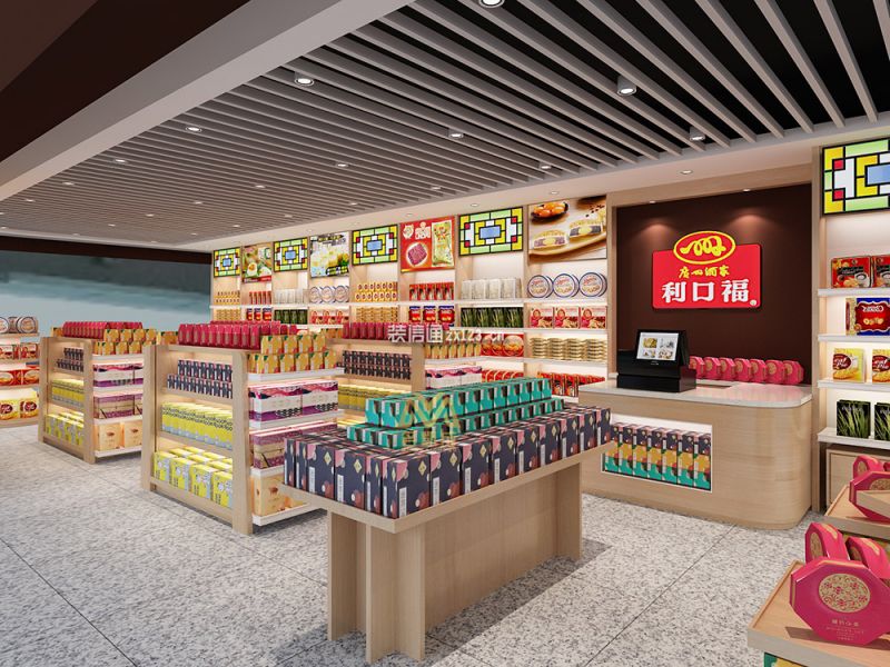 广州特产便利店50平米现代风格装修案例