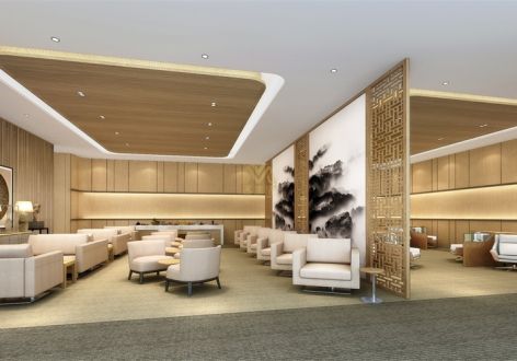 广州机场休息舱220平米新中式风格装修案例