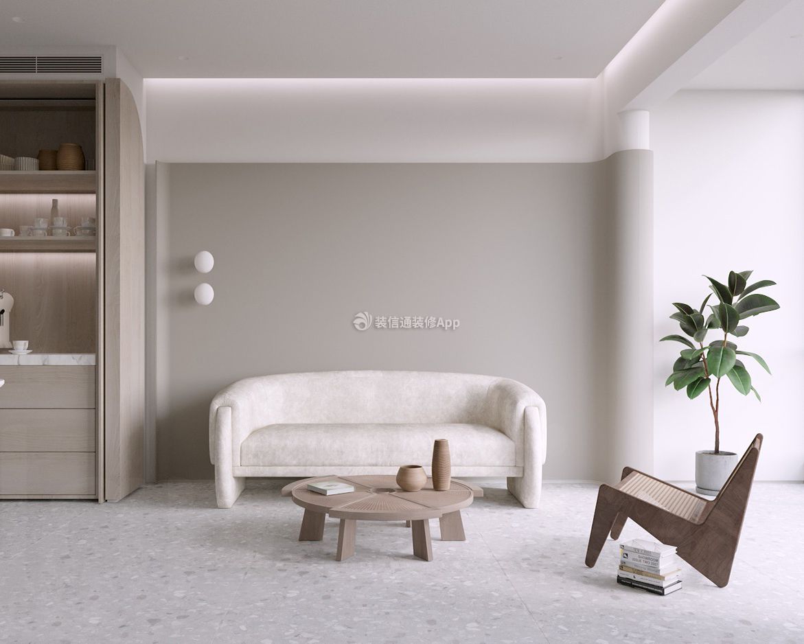 成都现代简约客厅沙发装潢设计效果图
