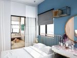 保利叶上海88平米三居室北欧轻奢风格装修案例