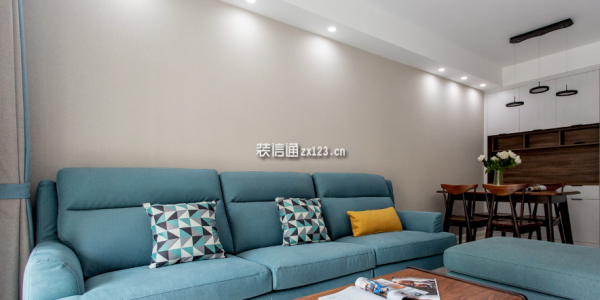 嘉利明珠城80㎡现代简约风格二居室装修案例
